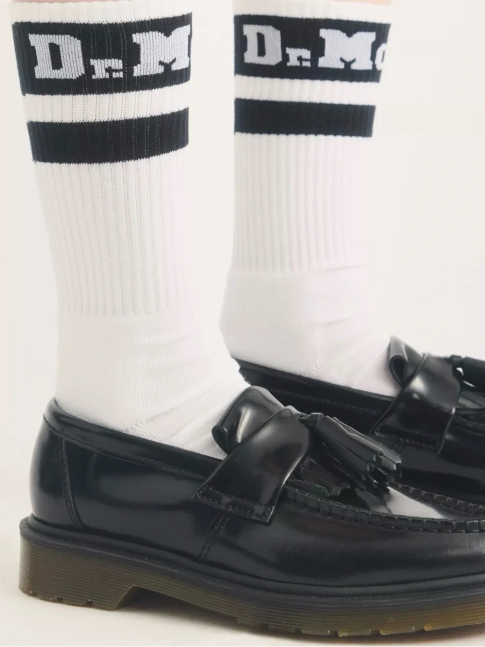 Dr. Martens Pink, White & Black Organic Cotton Striped Socks - 3 Pack S/M